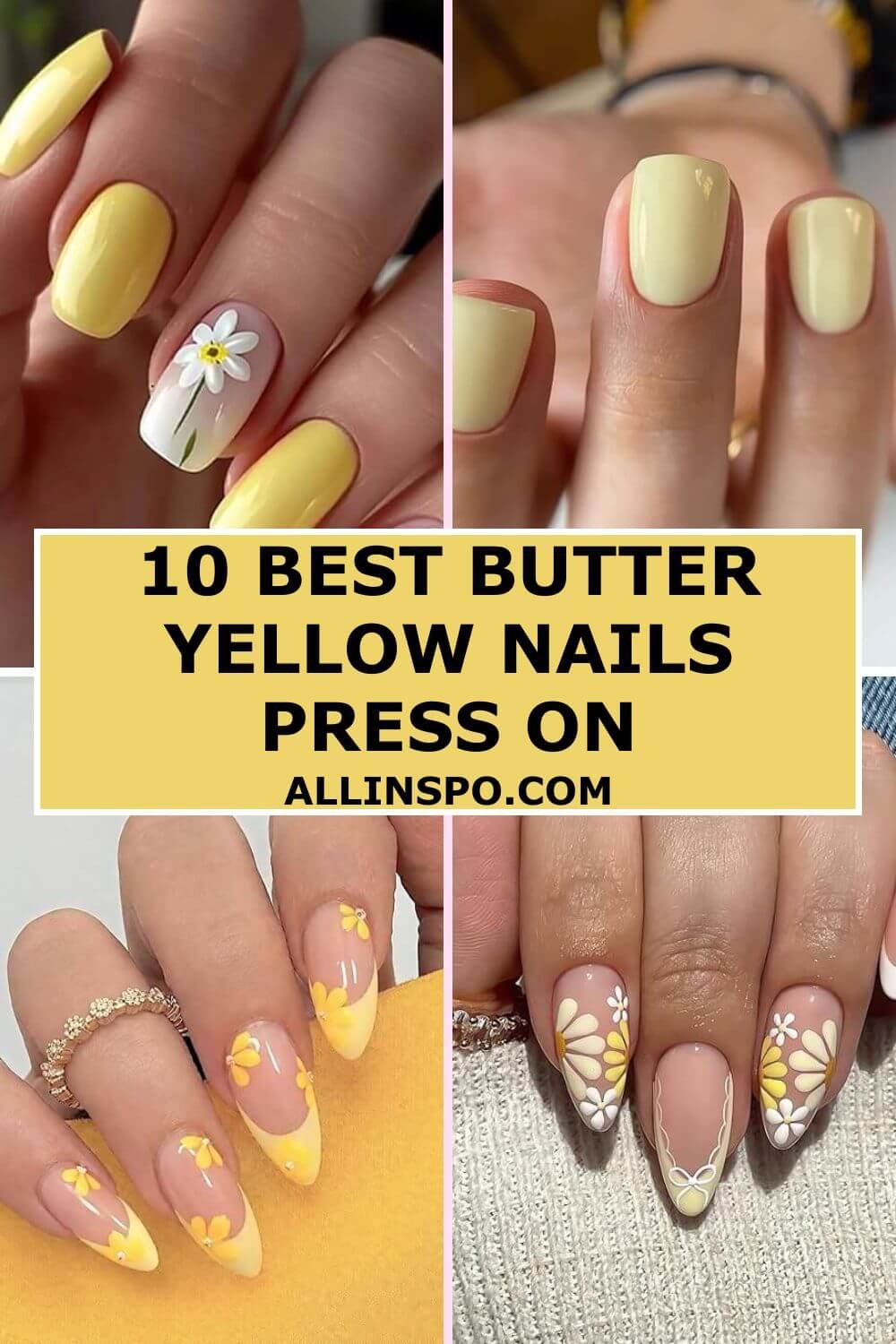 10 best butter yellow nails press on
