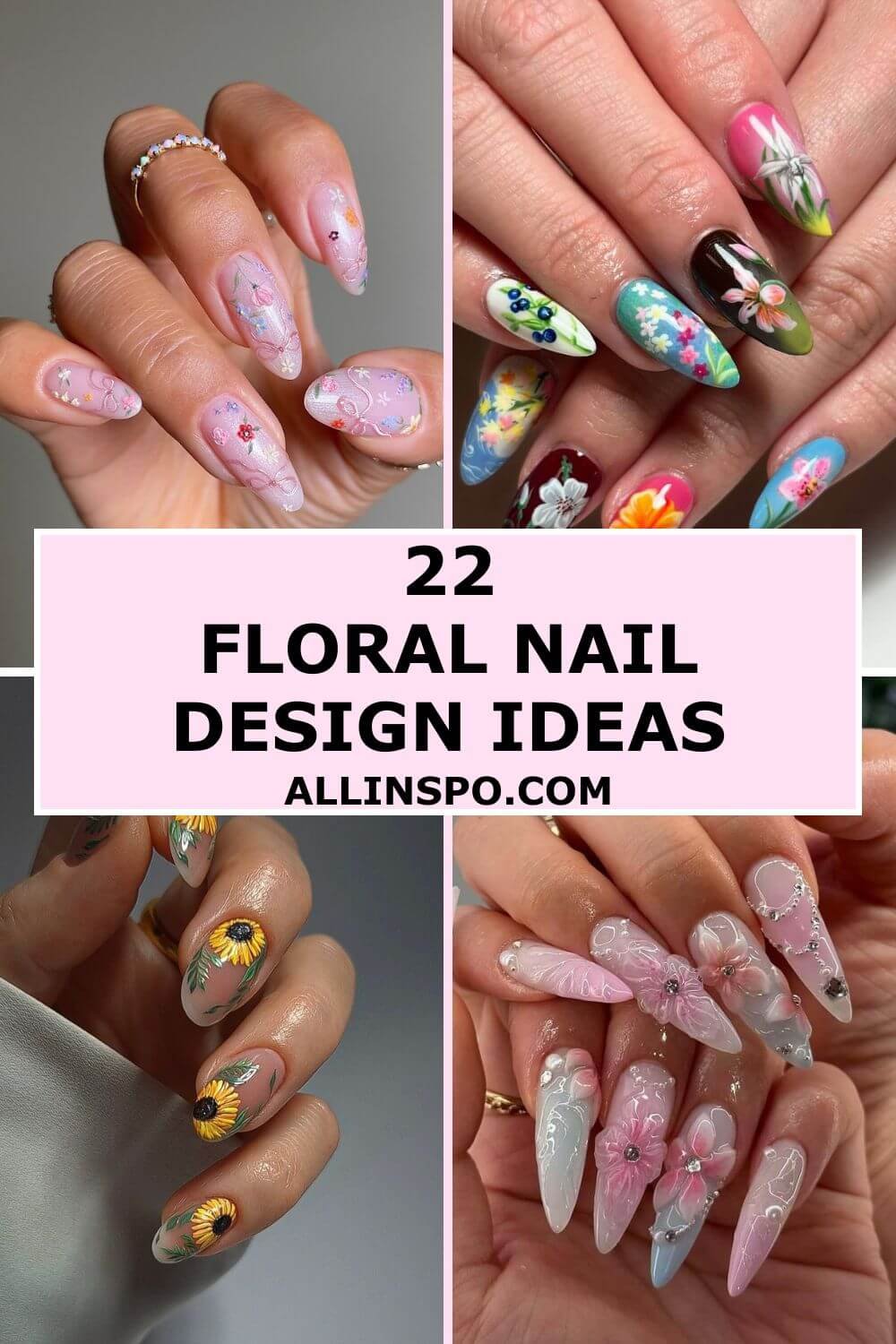 22 floral nail design ideas
